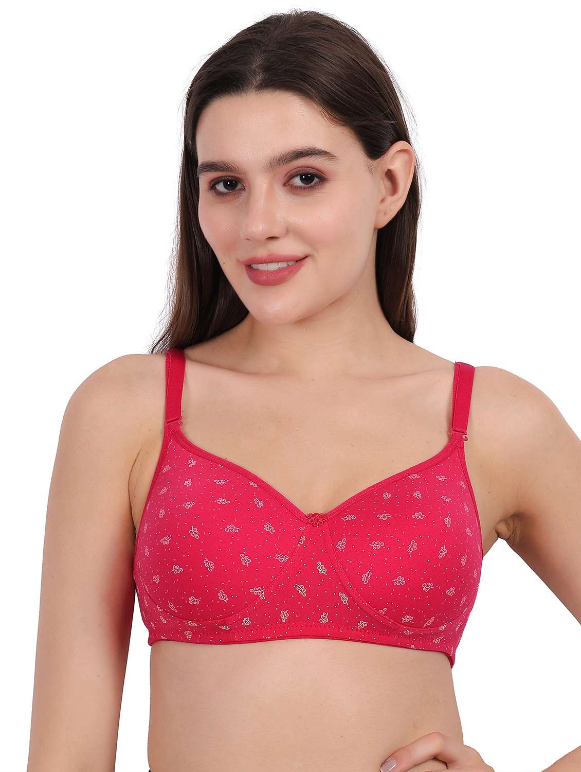 women printed lightly padded bra