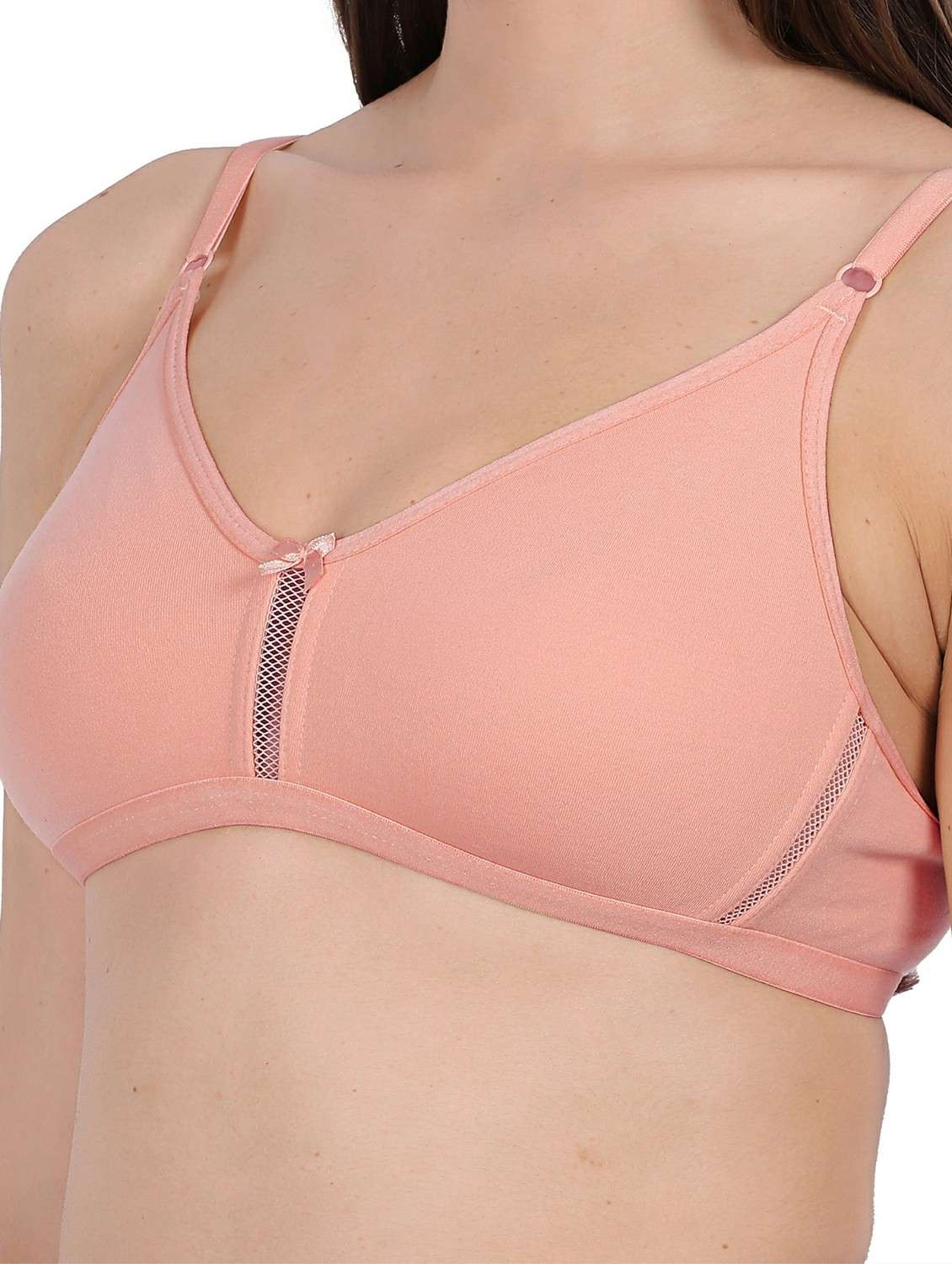 women solid lightly padded bra - 22316181 -  Standard Image - 3
