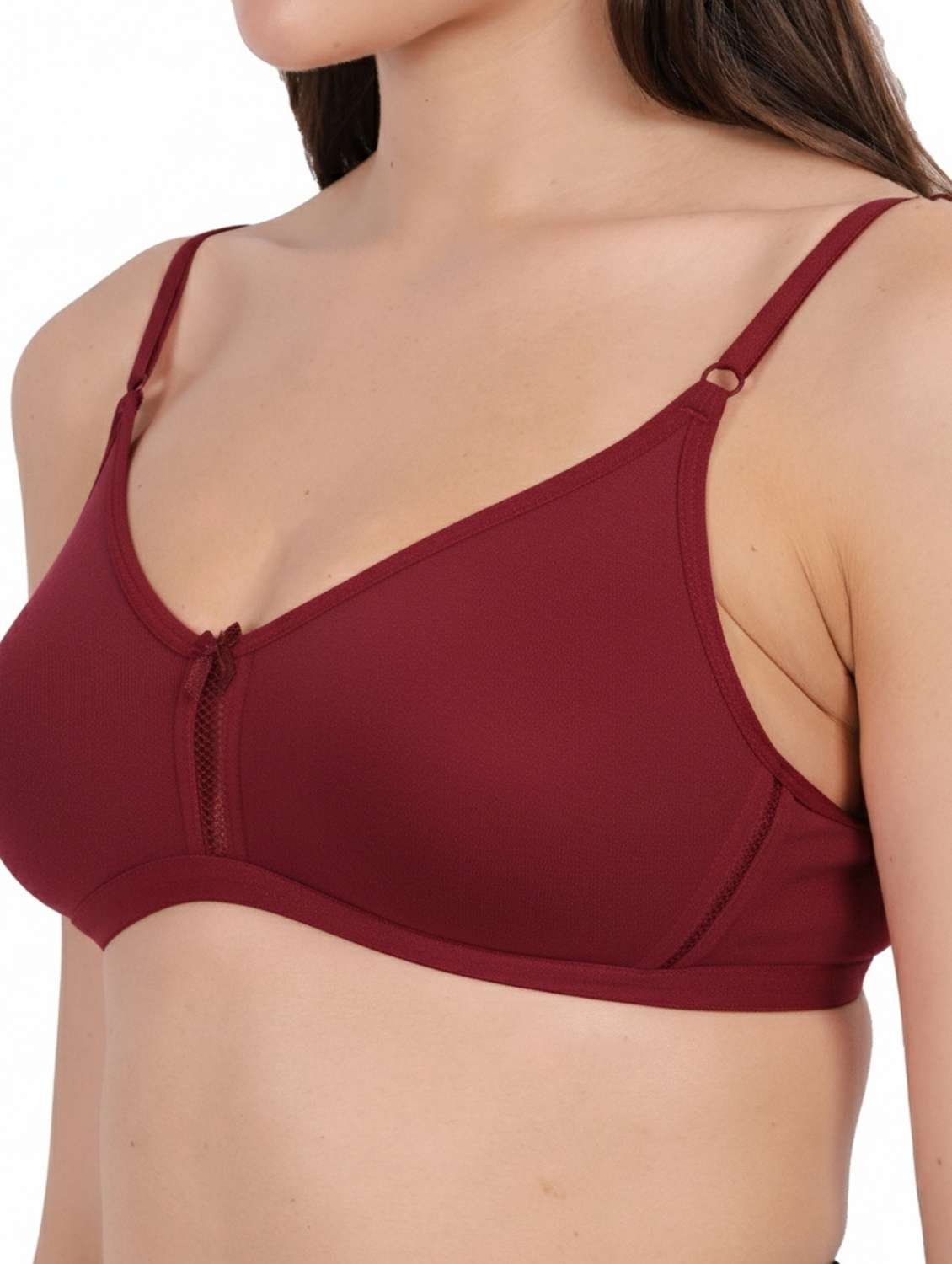 women solid lightly padded bra - 22316183 -  Standard Image - 3