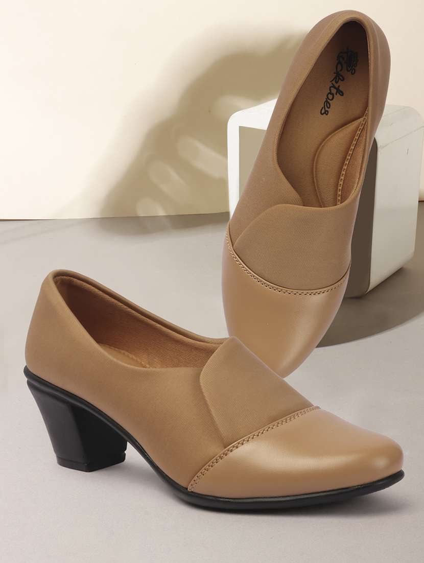 women solid slip on sandal