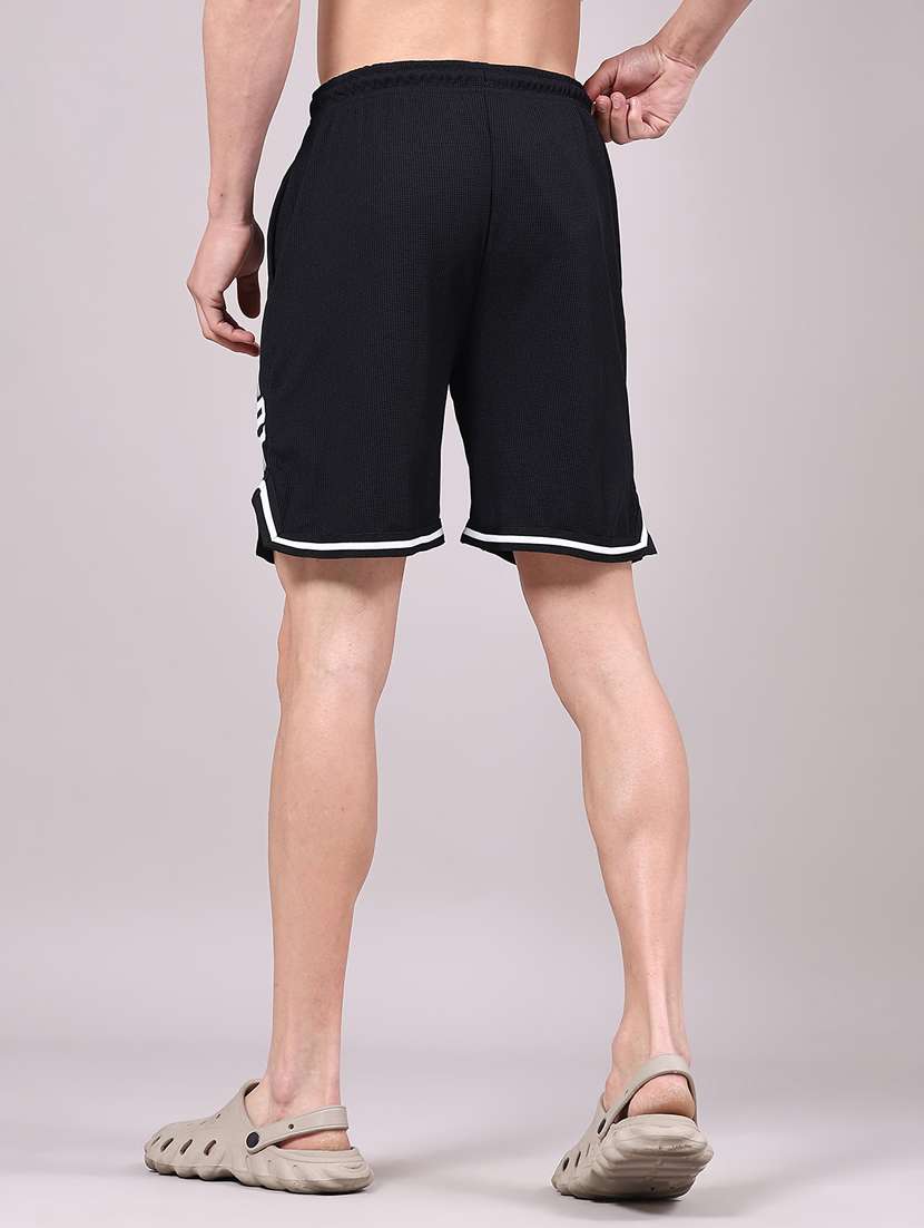 men typographic mid rise regular fit sports shorts - 22316321 -  Standard Image - 3