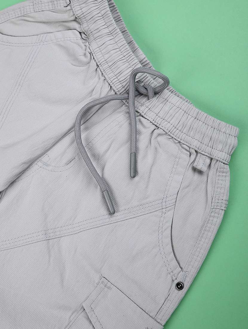 boys solid mid rise shorts - 22316346 -  Standard Image - 3