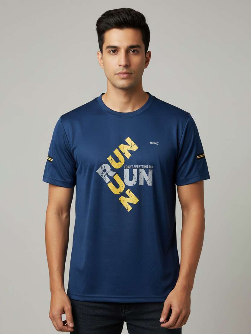 men typographic short sleeve regular fit t-shirt