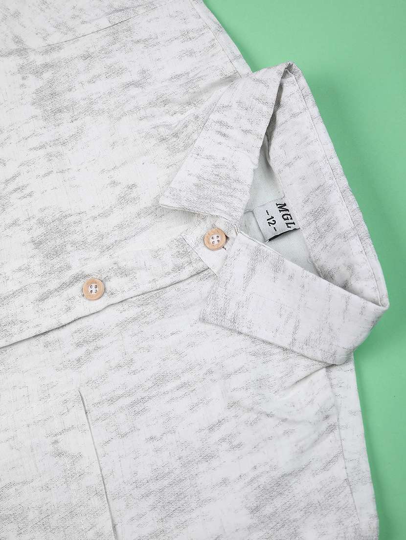 boys printed short sleeve collared shirt - 22316478 -  Standard Image - 3