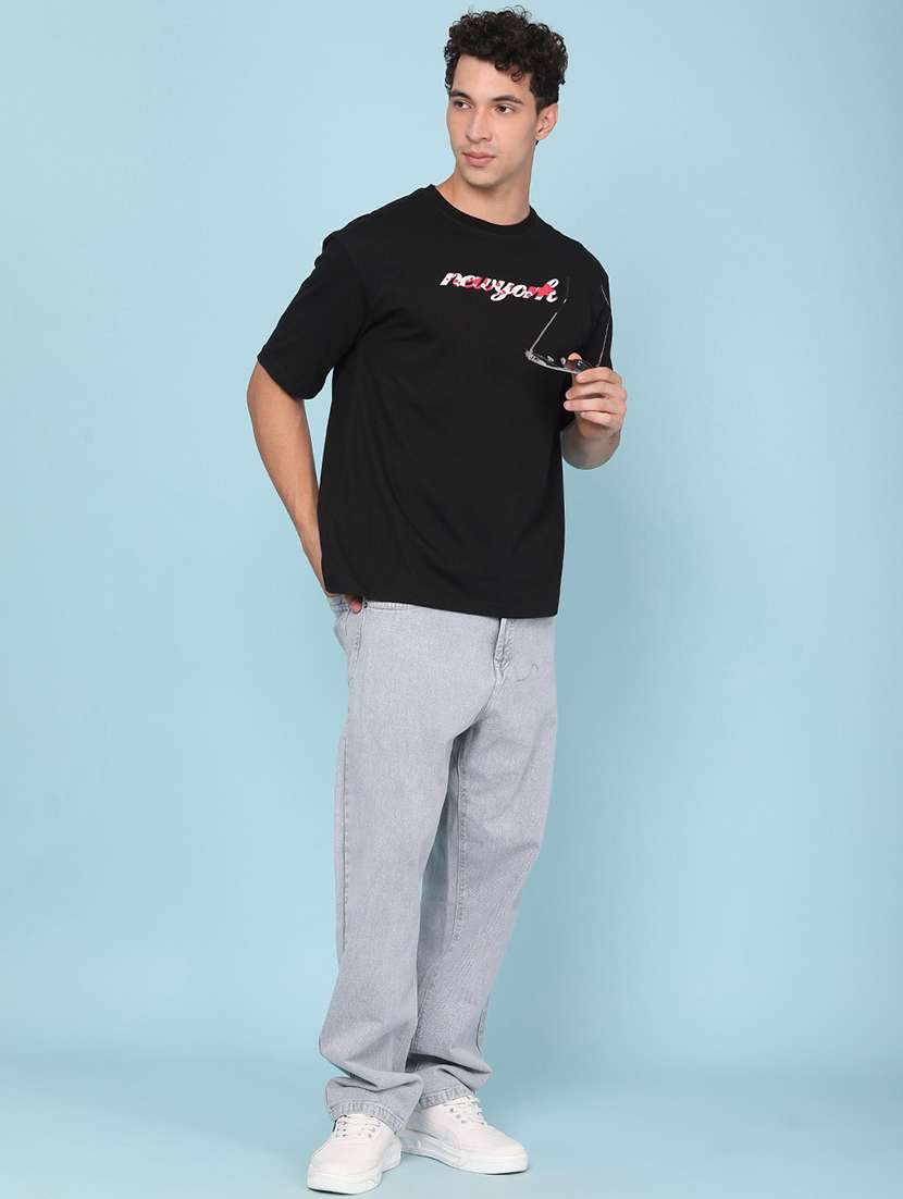 men printed short sleeves oversized t-shirt - 22316591 -  Standard Image - 5