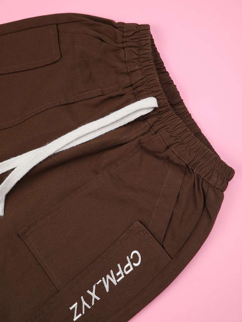 boys solid mid rise regular fit jogger - 22316745 -  Standard Image - 3