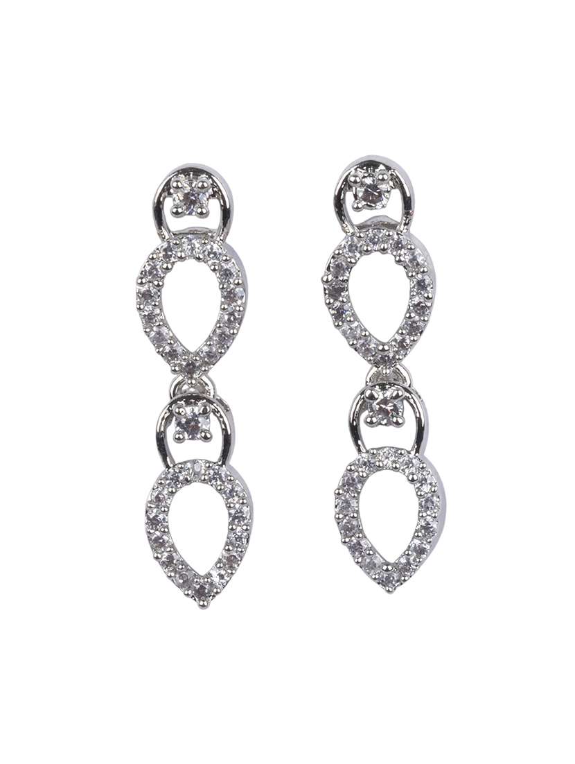 lightweight american diamond necklace set - 22316906 -  Standard Image - 3