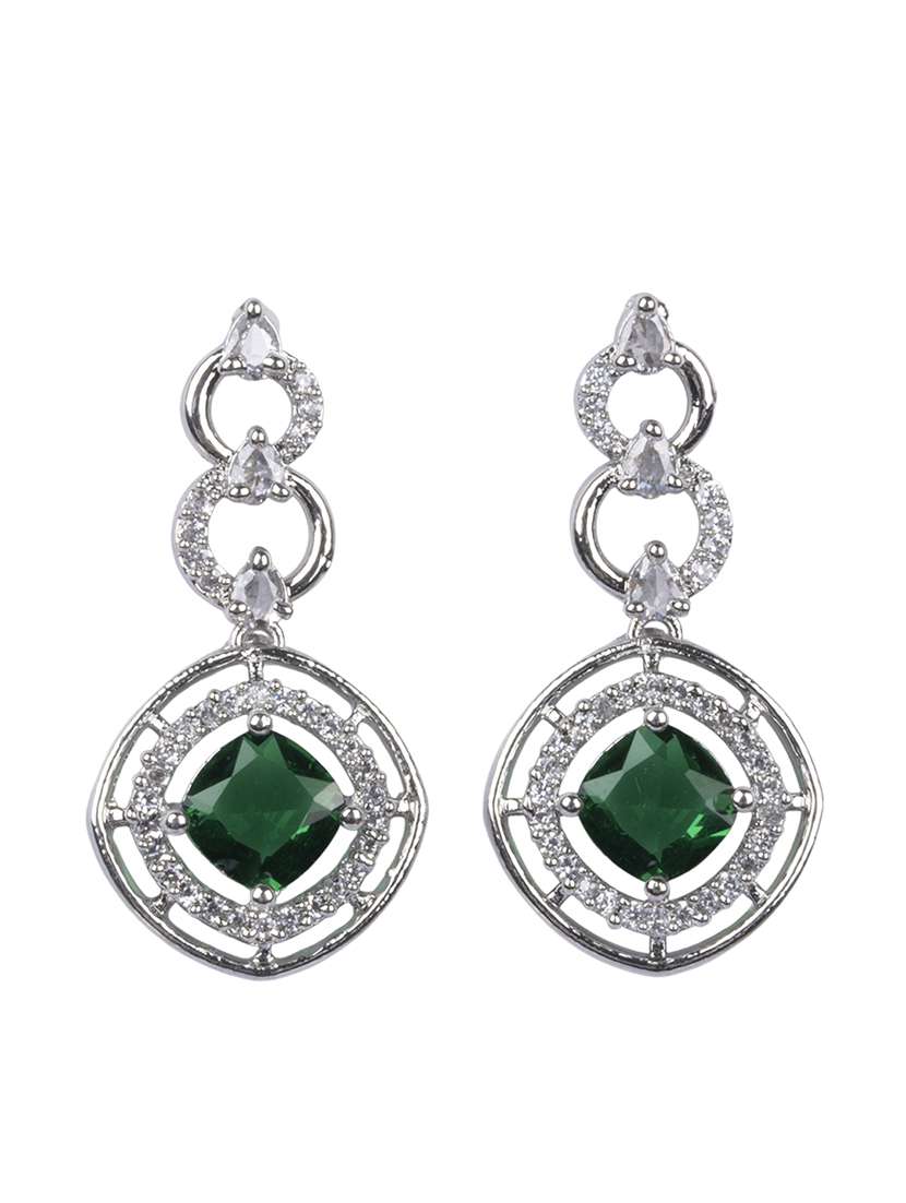 women green brass necklace necklace and earring set - 22316910 -  Standard Image - 3