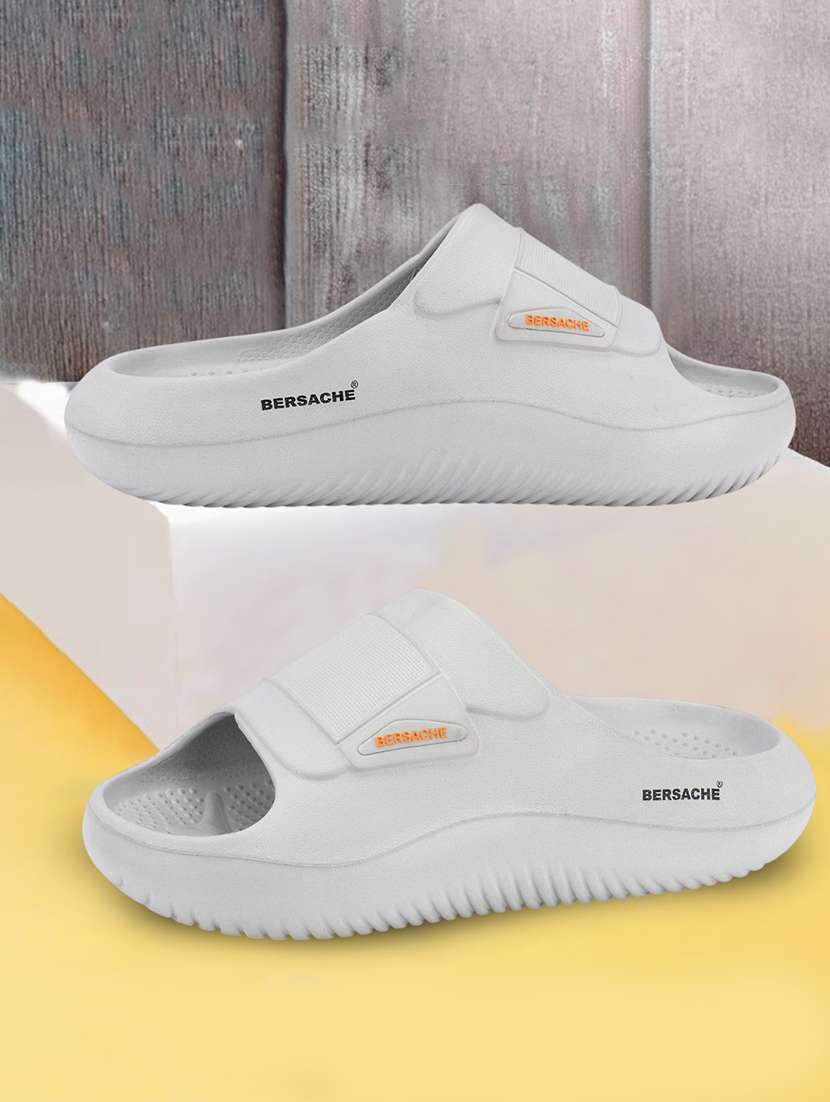 men grey slip on slider