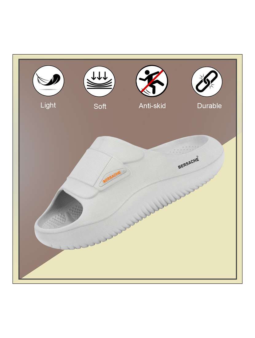 men grey slip on slider - 22316942 -  Standard Image - 3