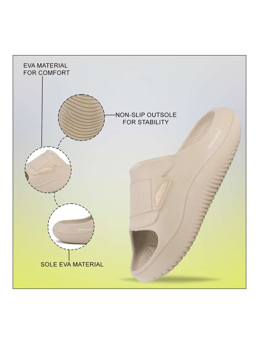 men beige slip on slider - 22316944 -  Standard Image - 3