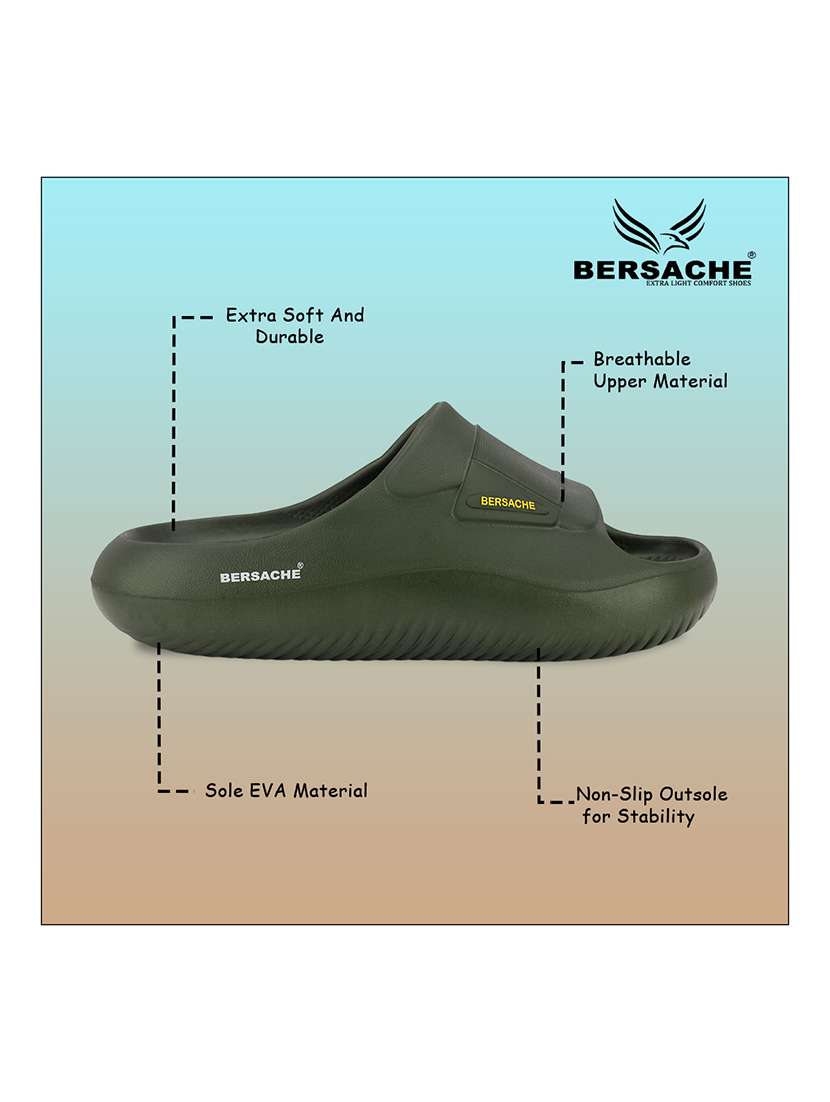 men solid slip on slider - 22316954 -  Standard Image - 3