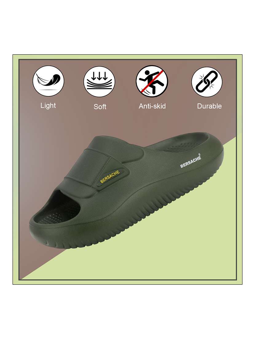 men solid slip on slider - 22316998 -  Standard Image - 3