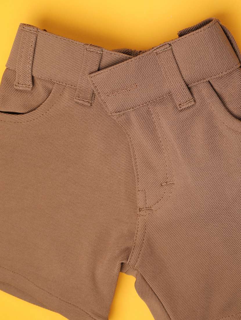beige cotton combo infant twin set - 22317130 -  Standard Image - 5