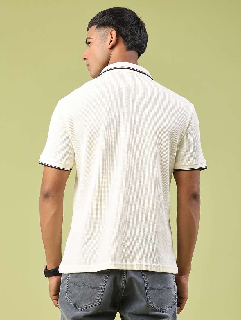 men self design short sleeve regular fit polo t-shirt - 22317195 -  Standard Image - 3