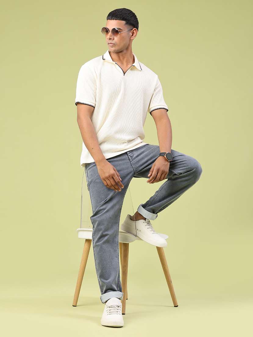 men self design short sleeve regular fit polo t-shirt - 22317195 -  Standard Image - 5