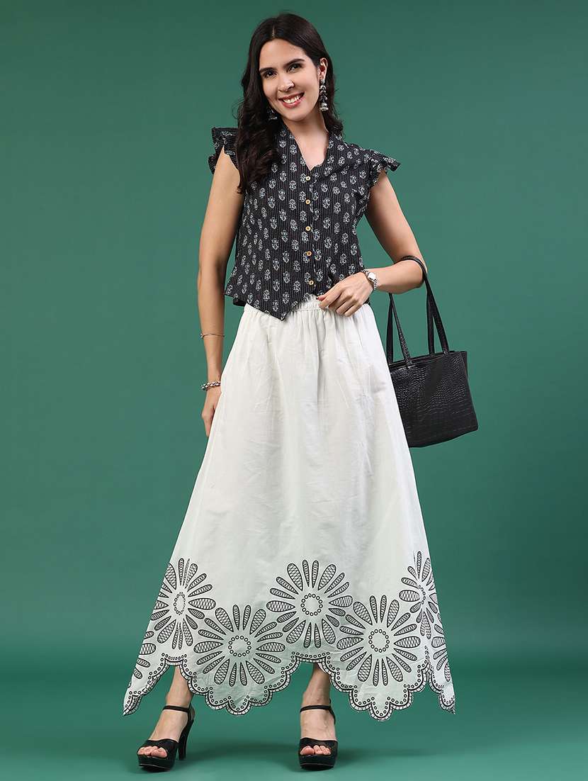 Women Printed Flutter Sleeves Regular Top - 22317278 -  Standard Image - 5
