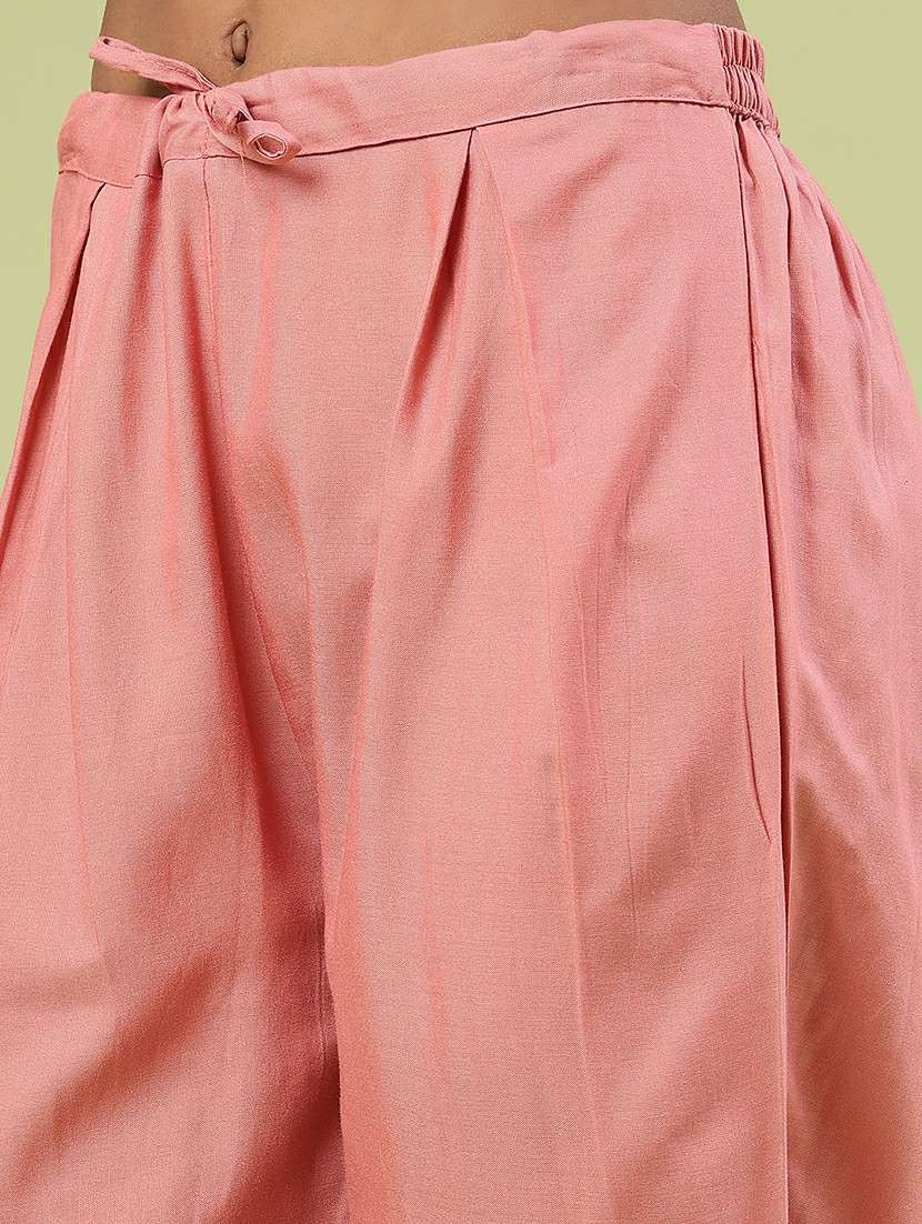 maroon rayon kurta pant  set - 22317400 -  Standard Image - 5