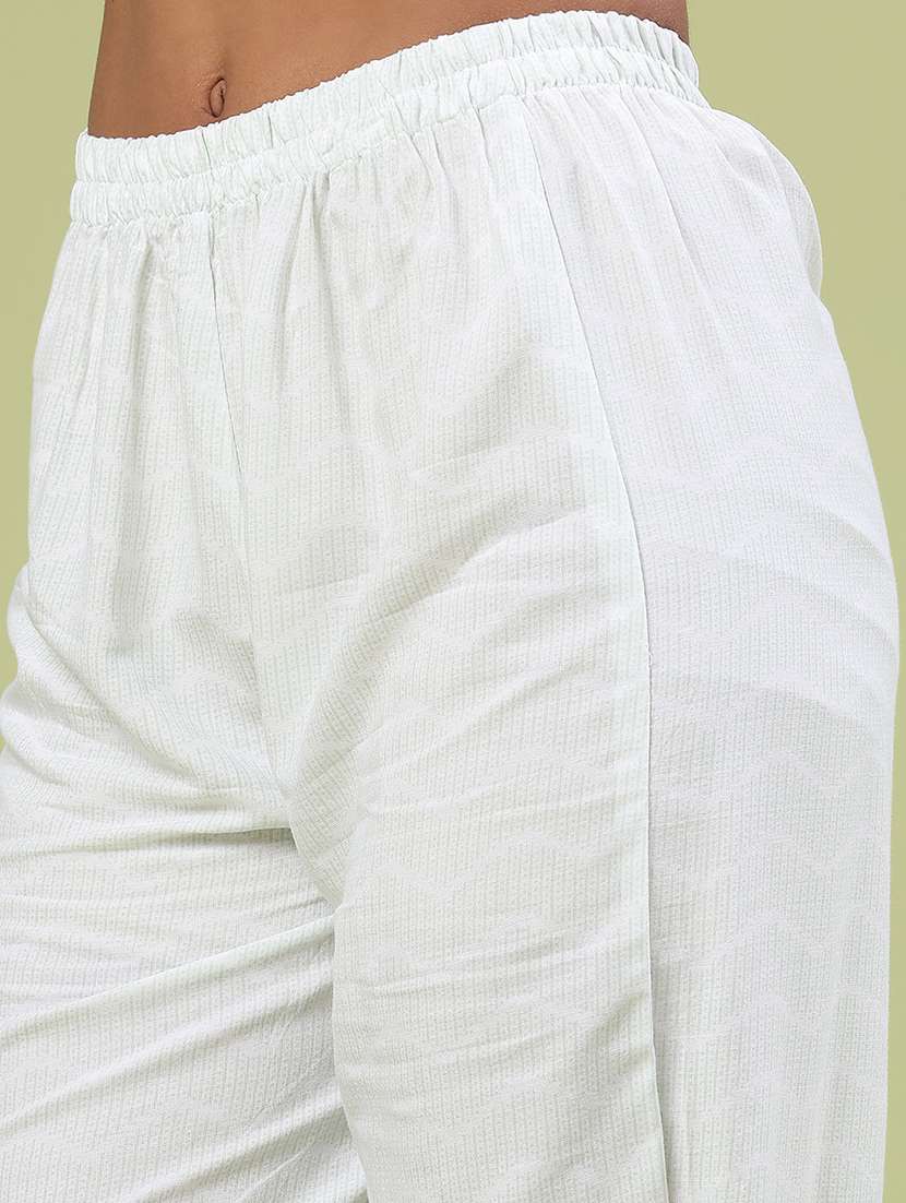 green rayon kurta pant  set - 22317402 -  Standard Image - 5