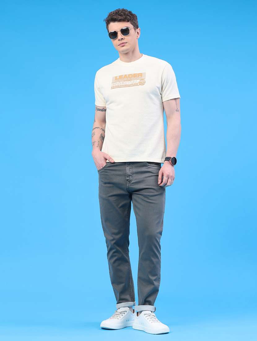 men plain mid rise full length jeans - 22317463 -  Standard Image - 5