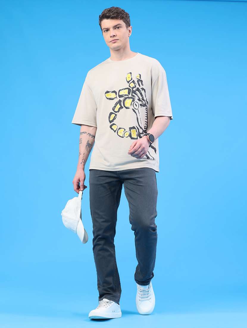 men plain mid rise full length jeans - 22317464 -  Standard Image - 5