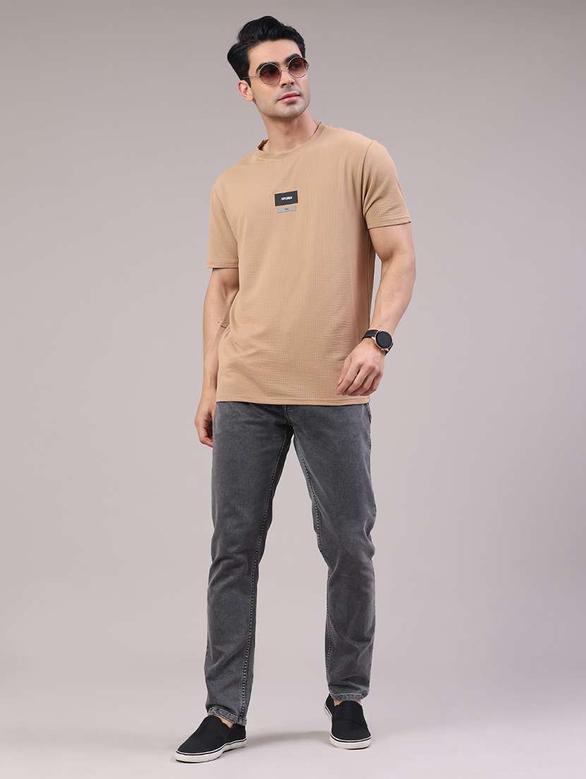 men plain mid rise full length jeans - 22317471 -  Standard Image - 5
