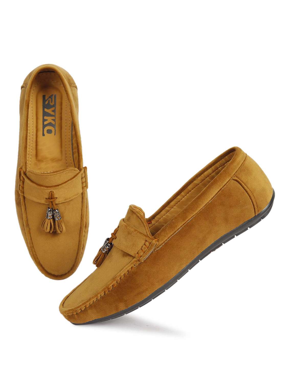 men beige slip on loafer - 22317494 -  Standard Image - 5