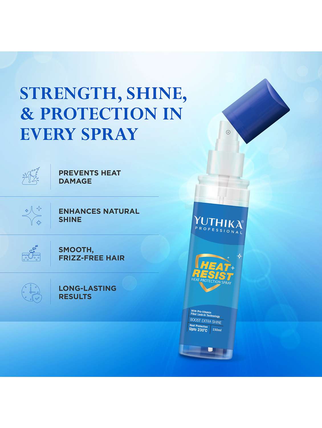 yuthika heat protection spray 150 gms - 22317655 -  Standard Image - 3