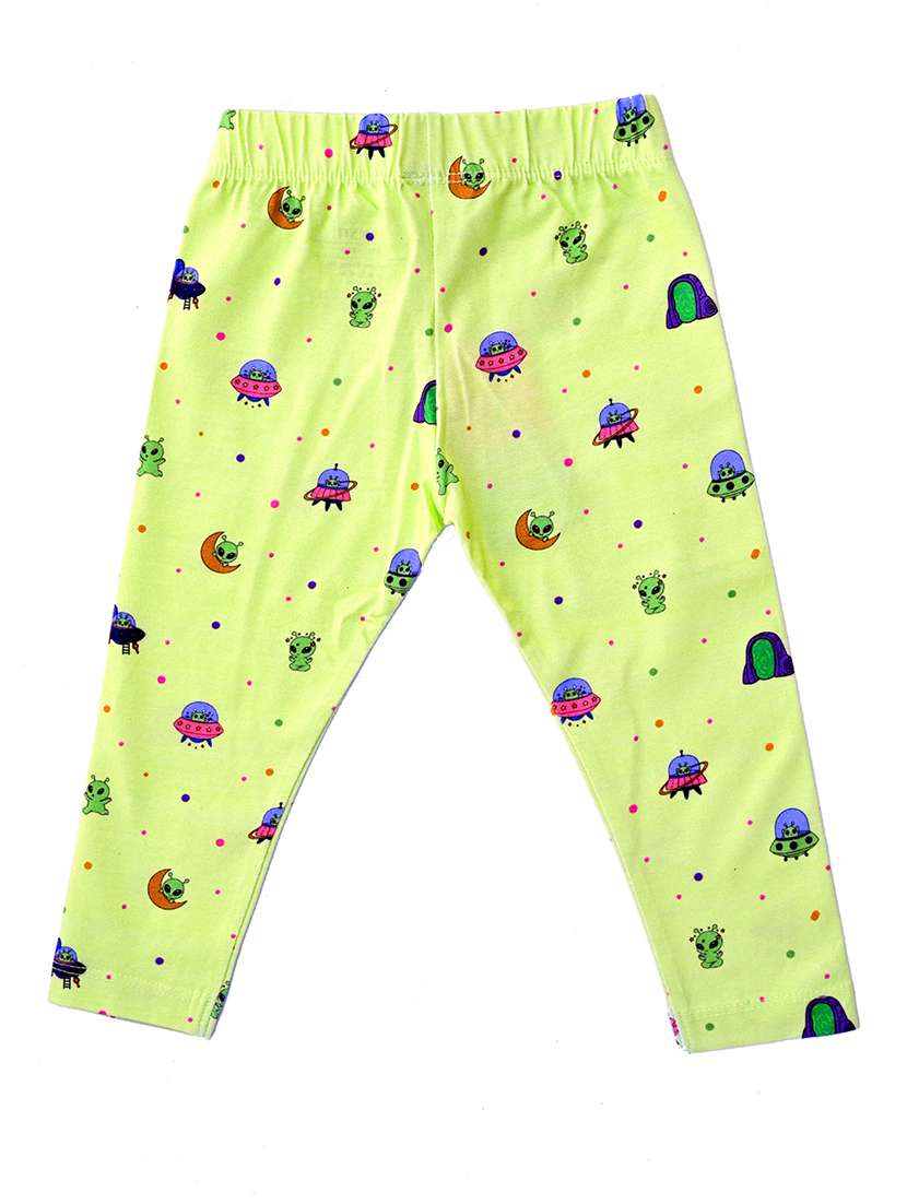 girls pack of 3 printed mid rise legging - 22317689 -  Standard Image - 3