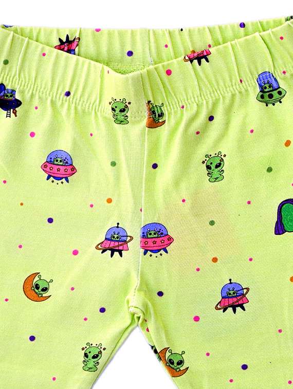 girls pack of 3 printed mid rise legging - 22317689 -  Standard Image - 5