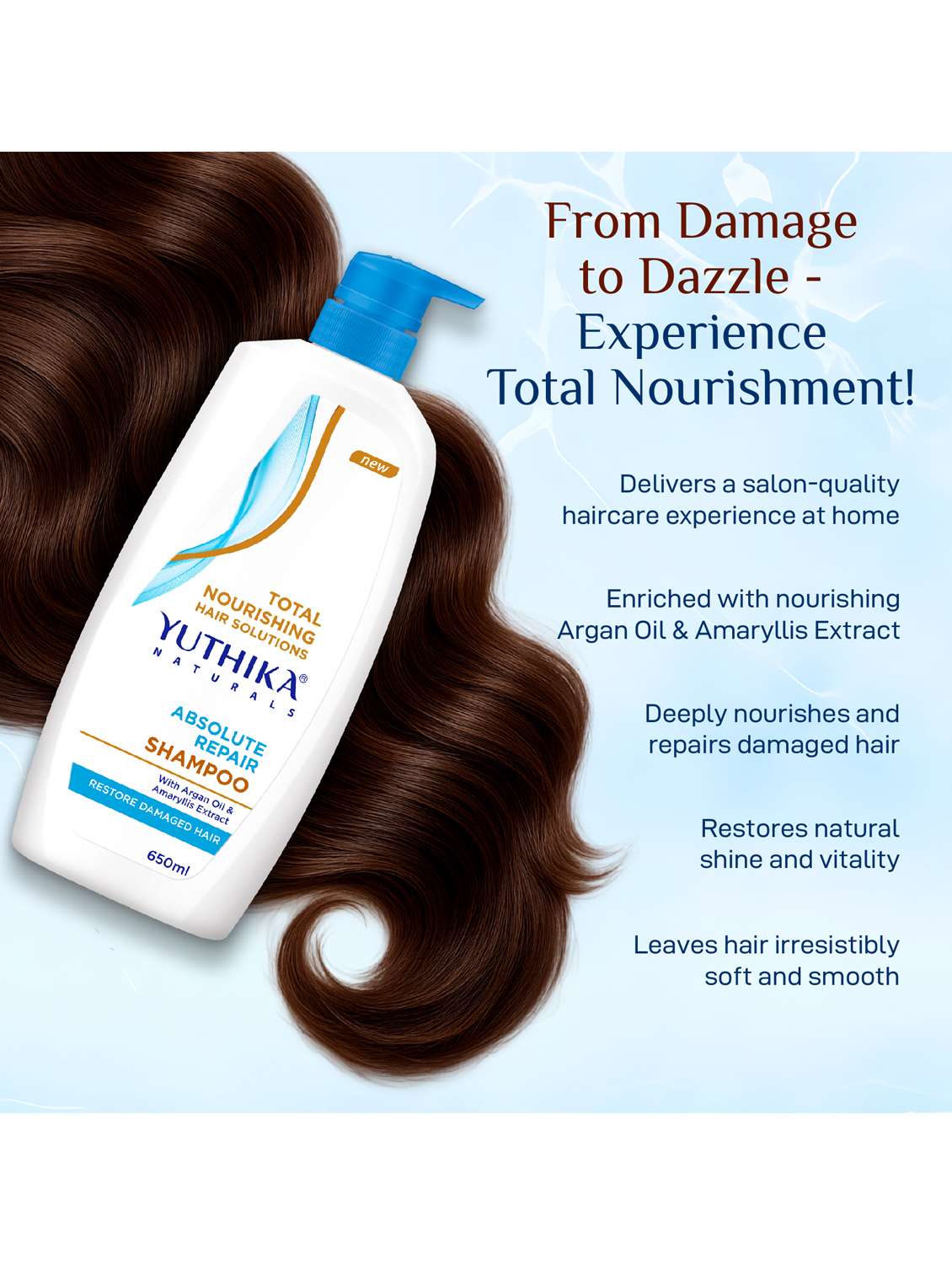 yuthika absolute repair shampoo 650ml - 22317723 -  Standard Image - 3