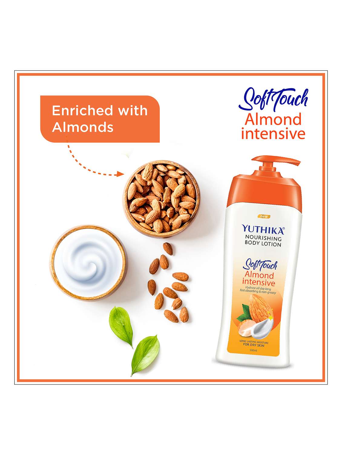 natural yuthika almond moisturizing body lotion - 22317725 -  Standard Image - 3