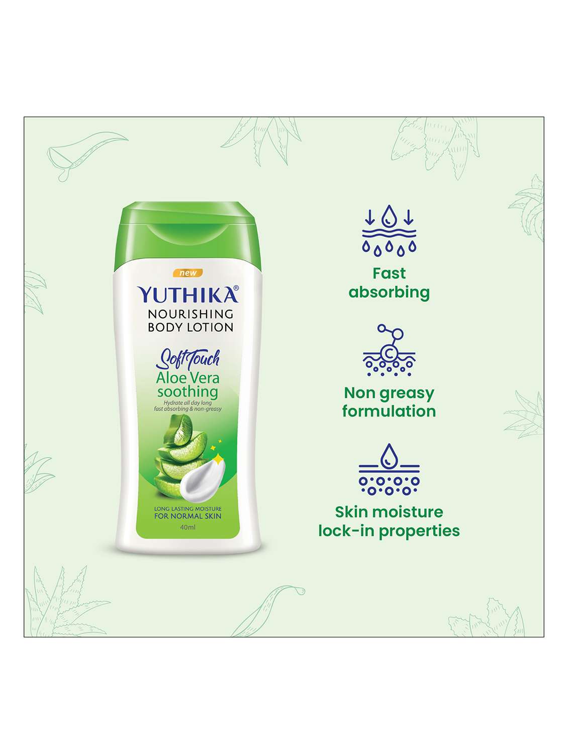 yuthika aloe vera body lotion - 22317727 -  Standard Image - 3