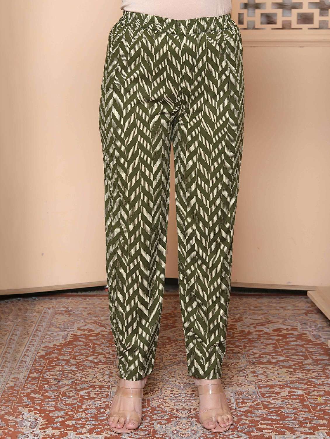 women printed three quarter sleeve kurta pant set - 22317818 -  Standard Image - 3