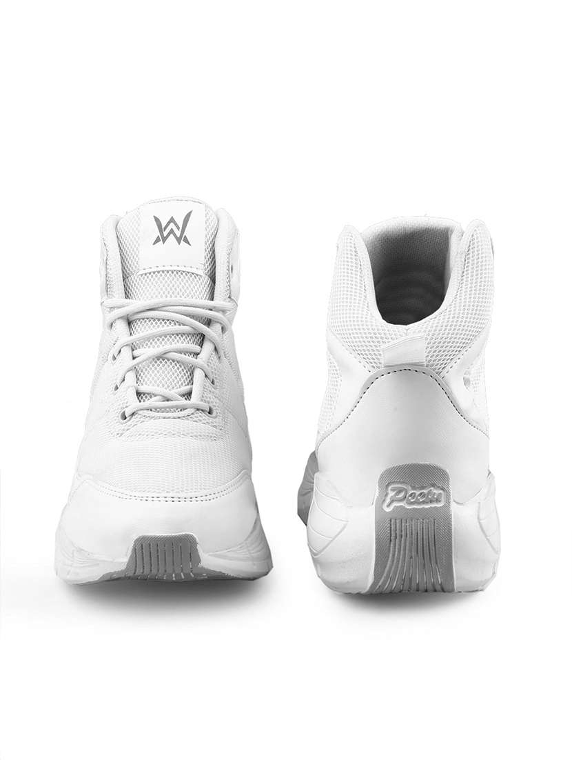 men white lace up sport shoe - 22318572 -  Standard Image - 3