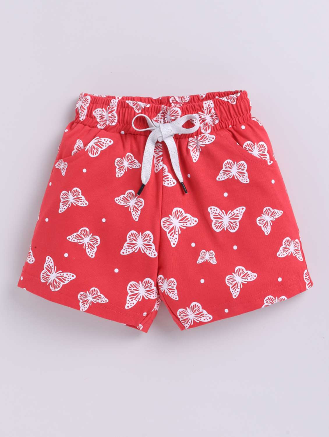 girls printed mid rise shorts