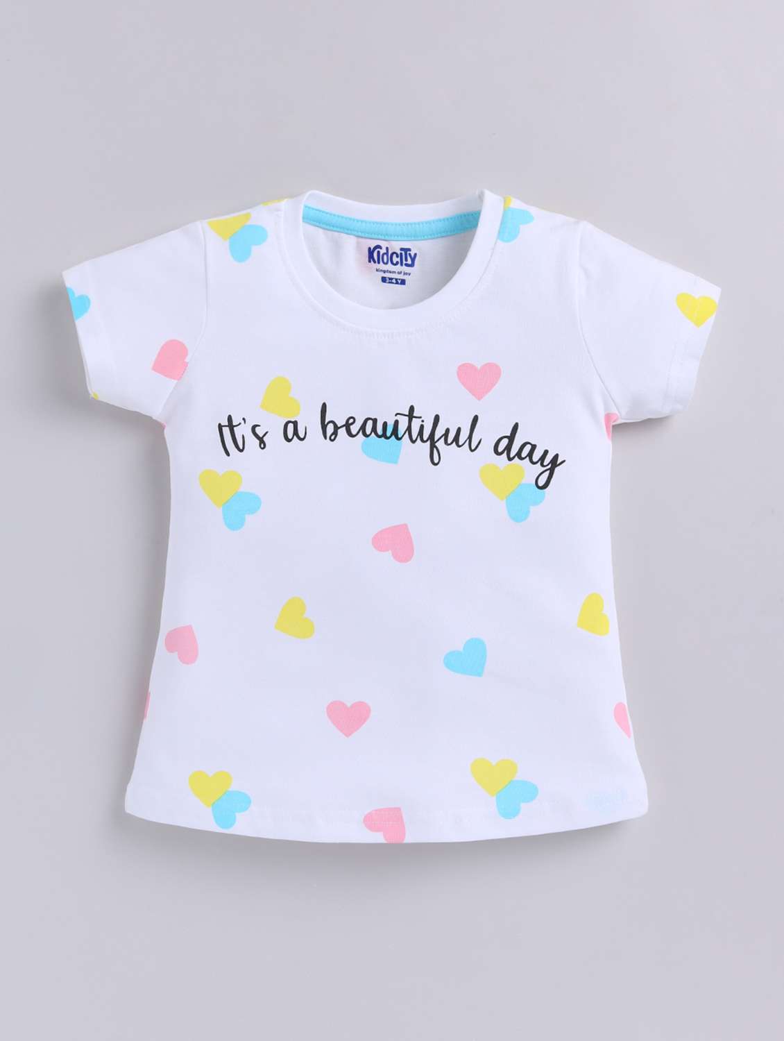 girls printed short sleeve top