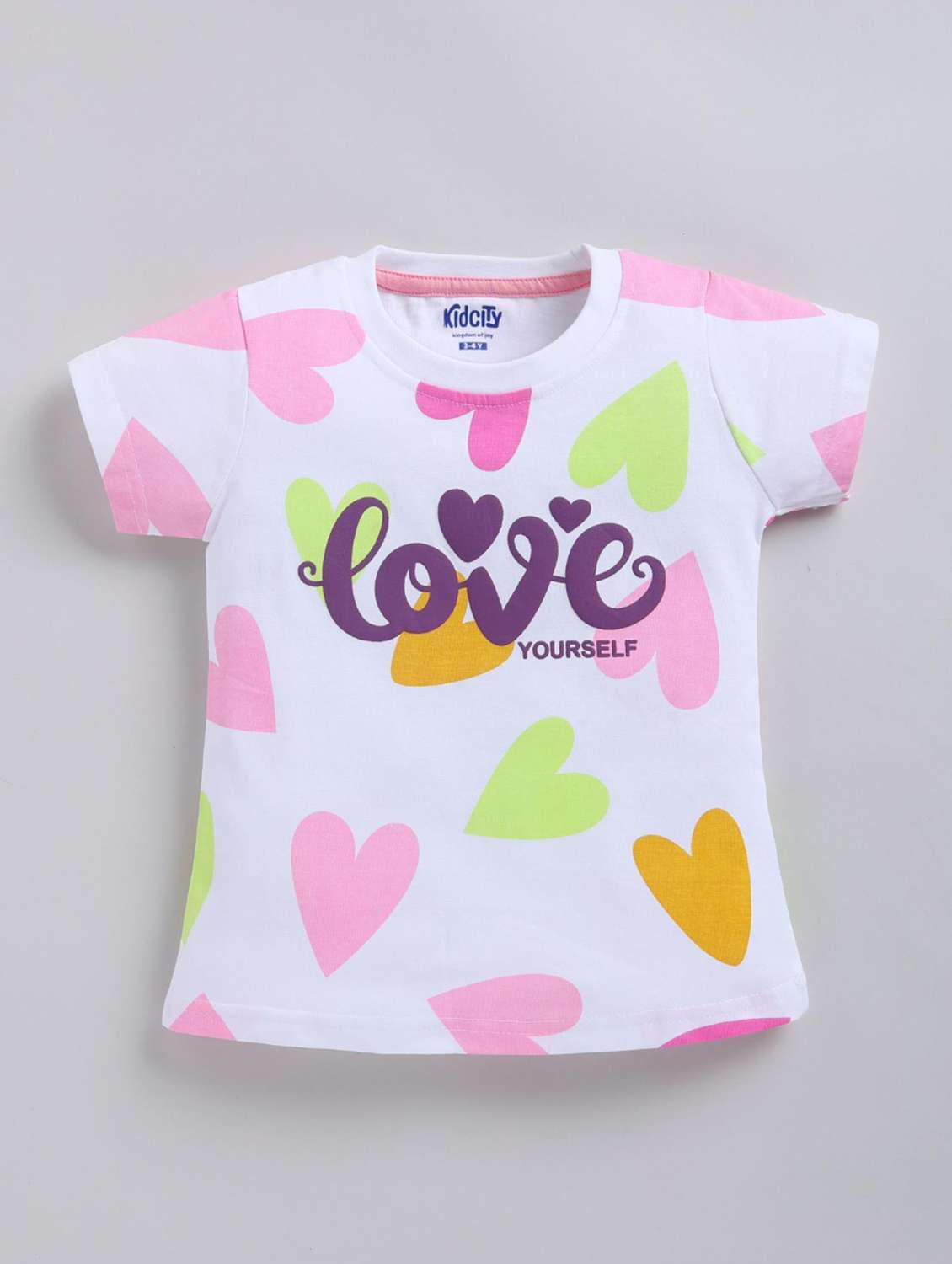 girls printed short sleeve top