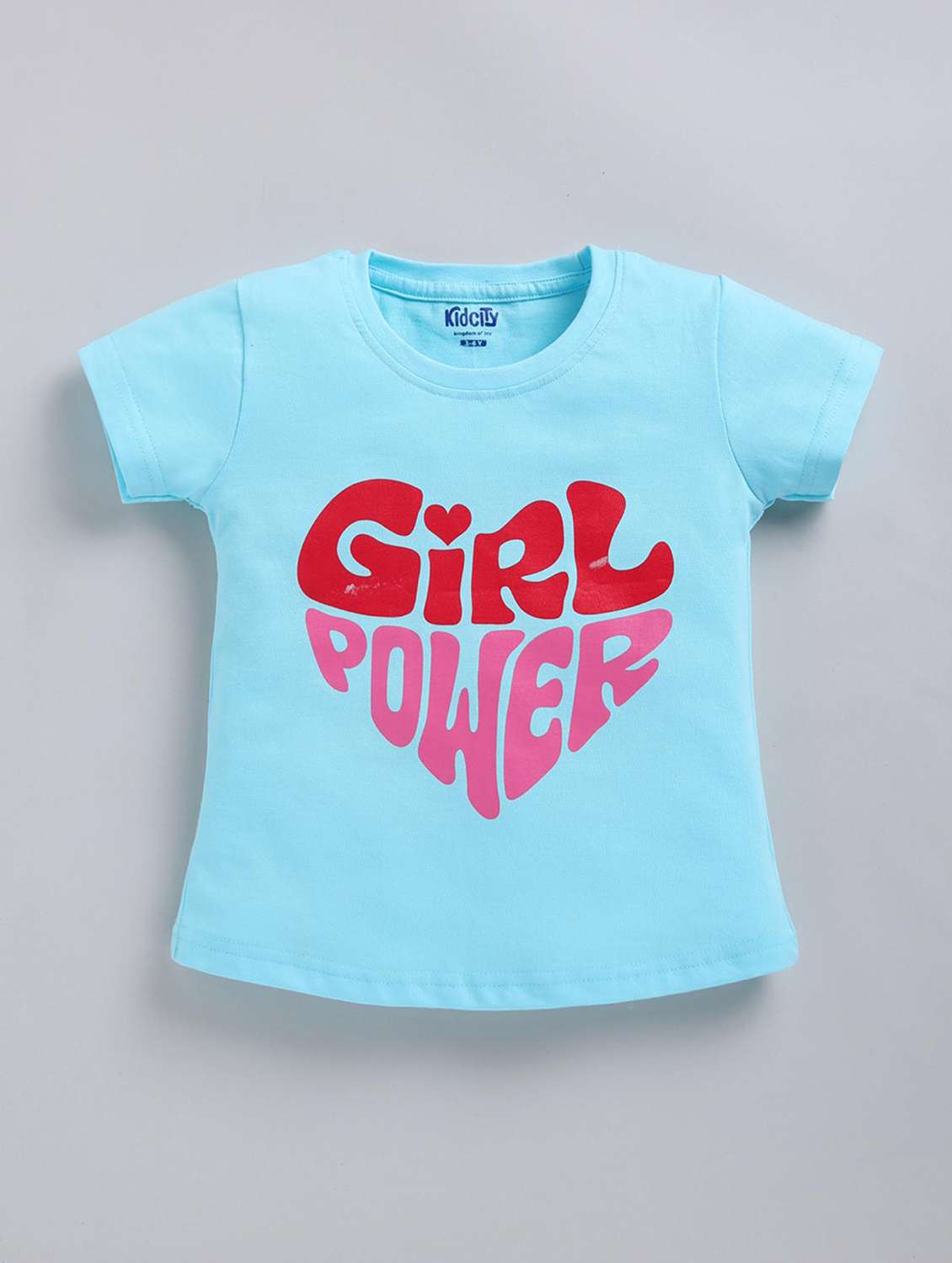girls printed short sleeve top