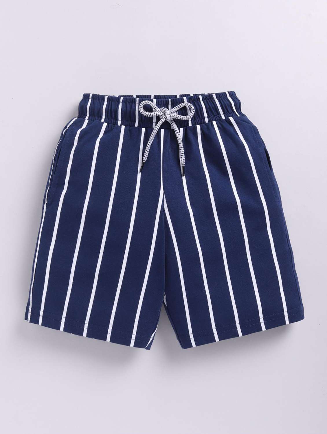 boys striped mid rise shorts