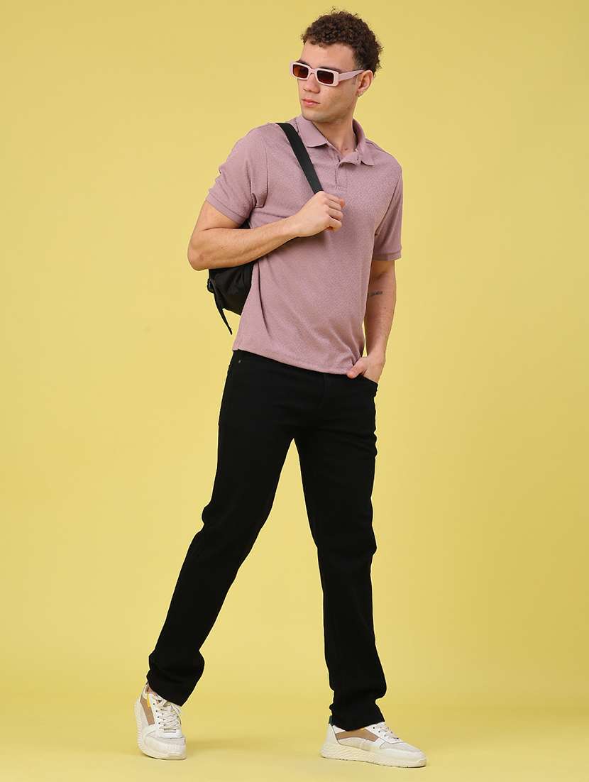 men plain mid rise full length straight fit jeans - 22318764 -  Standard Image - 5