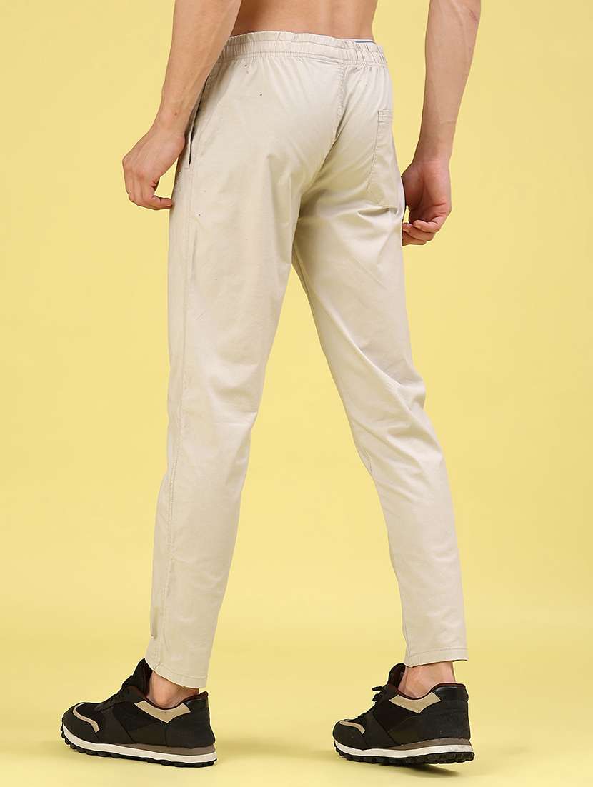 men solid mid rise chinos casual trouser - 22319173 -  Standard Image - 3