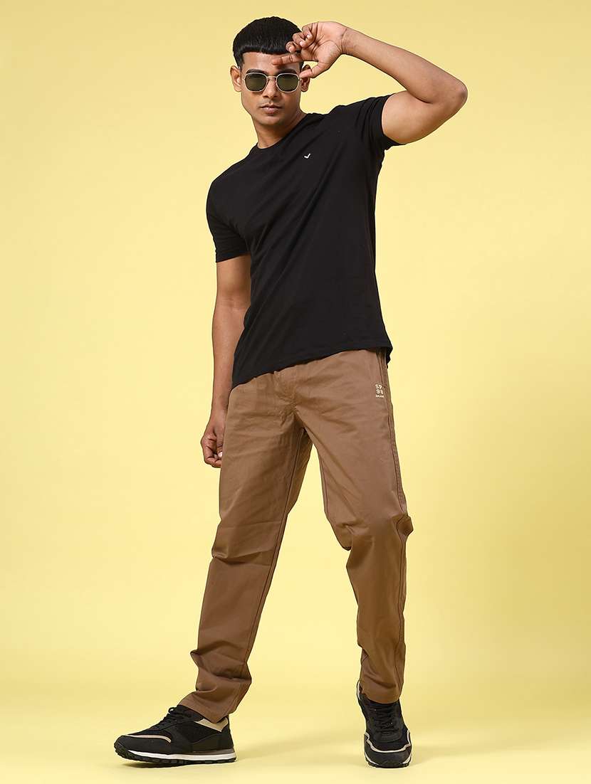 Brown Cotton Chinos Casual Trousers - 22319178 -  Standard Image - 5
