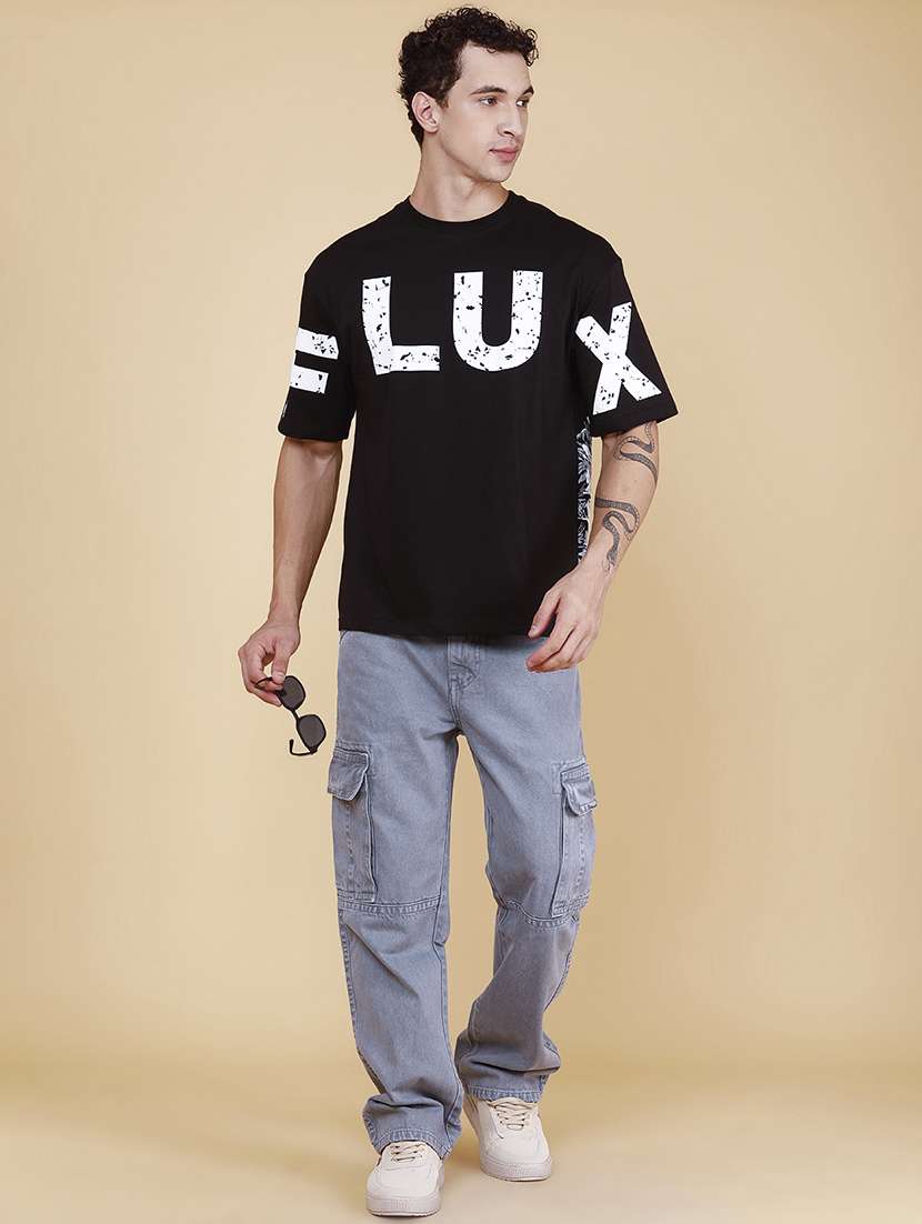 men printed round neck oversized t-shirt - 22319198 -  Standard Image - 5