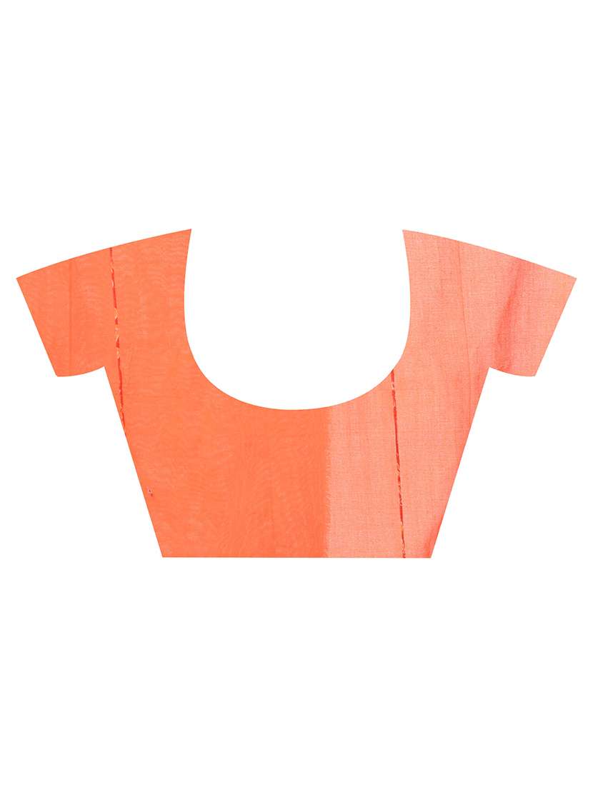 women solid with work handloom saree with blouse - 22319592 -  Standard Image - 3