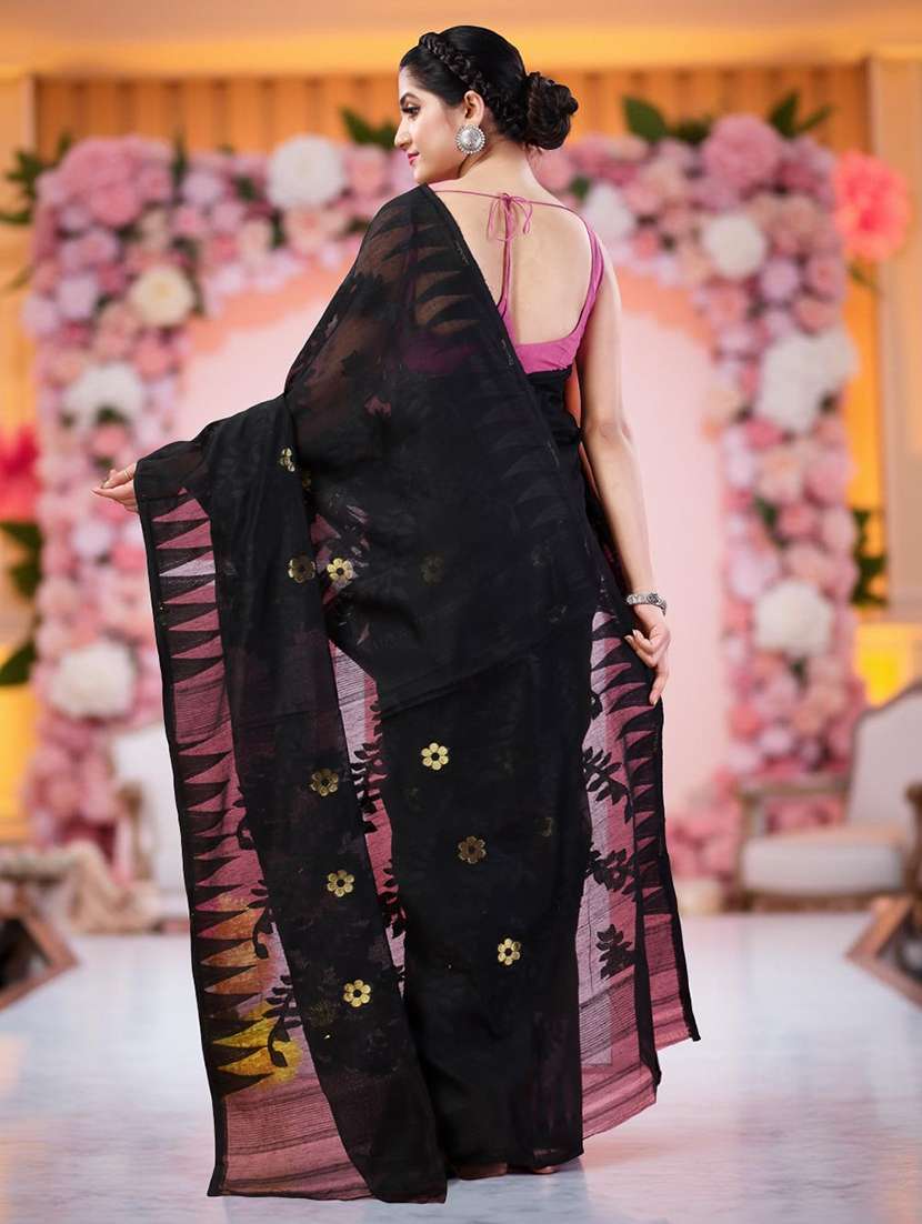 women self design jamdani saree - 22319599 -  Standard Image - 3