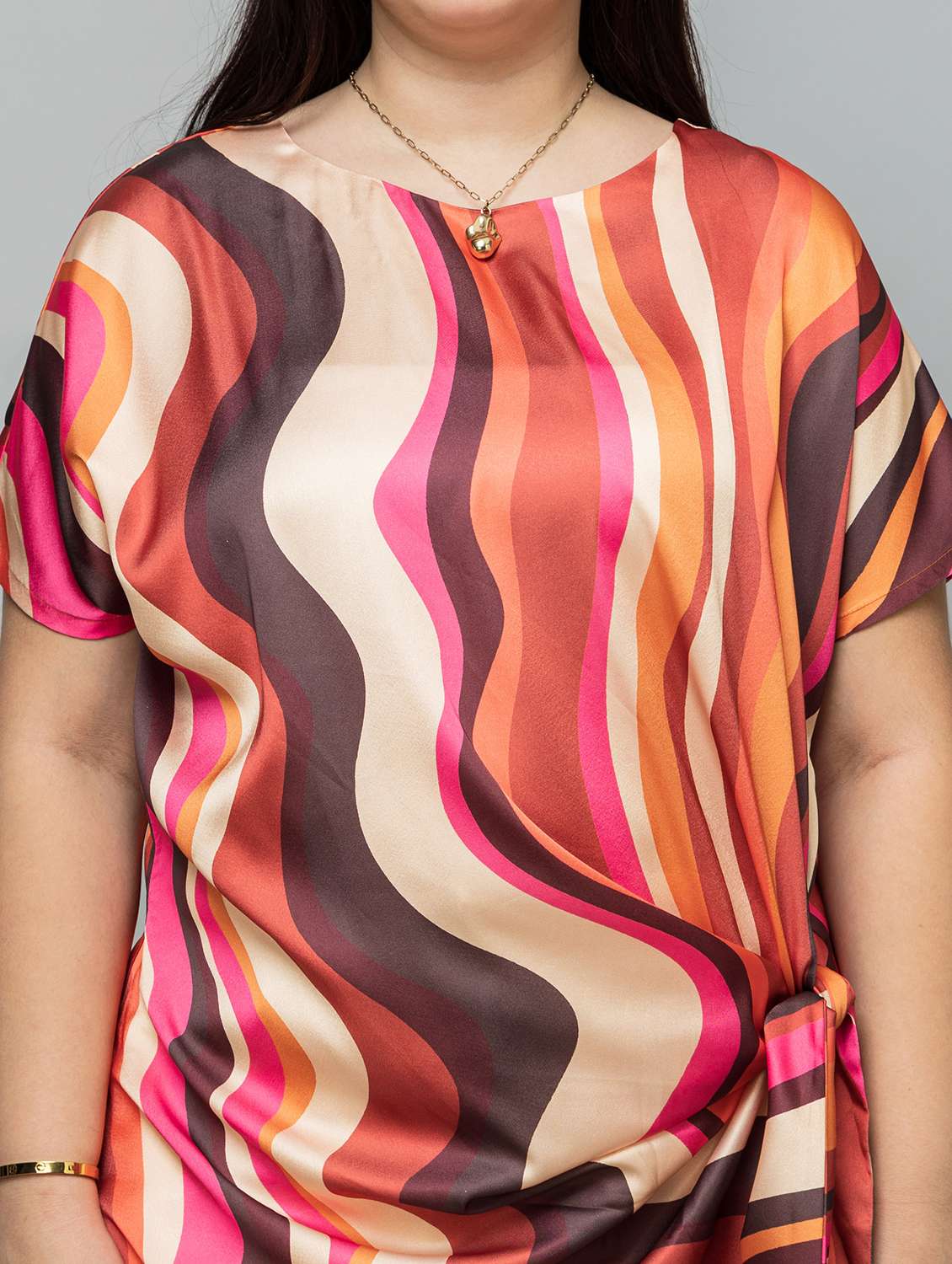 women plus size printed short sleeve top - 22319656 -  Standard Image - 5