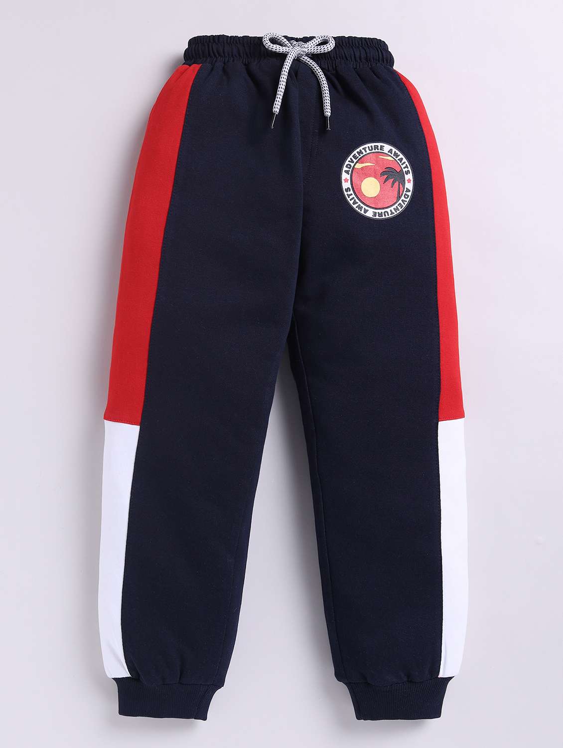 boys printed mid rise jogger