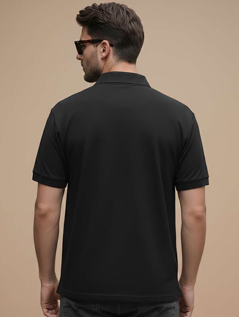 men solid short sleeve regular fit polo t-shirt - 22319778 -  Standard Image - 3