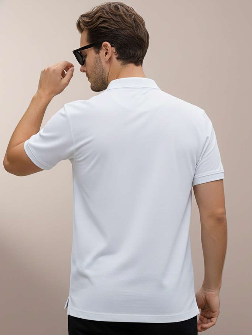 men solid short sleeve regular fit polo t-shirt - 22319788 -  Standard Image - 3